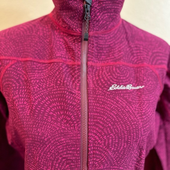 Eddie Bauer First Accent Sandstone Soft Shell Jacket Size M Burgundy Pink - Picture 14 of 15